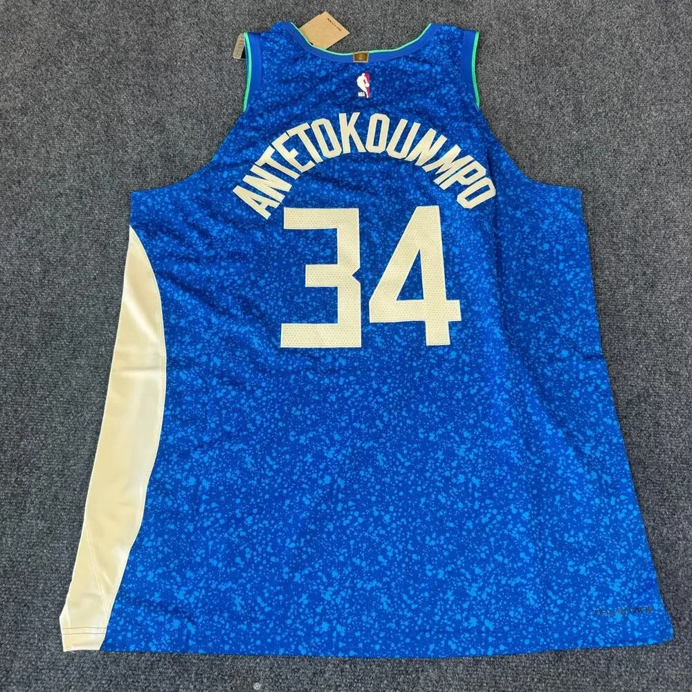 Giannis Antetokounmpo Jersey Mens XL 52 Nike Dri Fit ADV Milwaukee Bucks NBA NWT